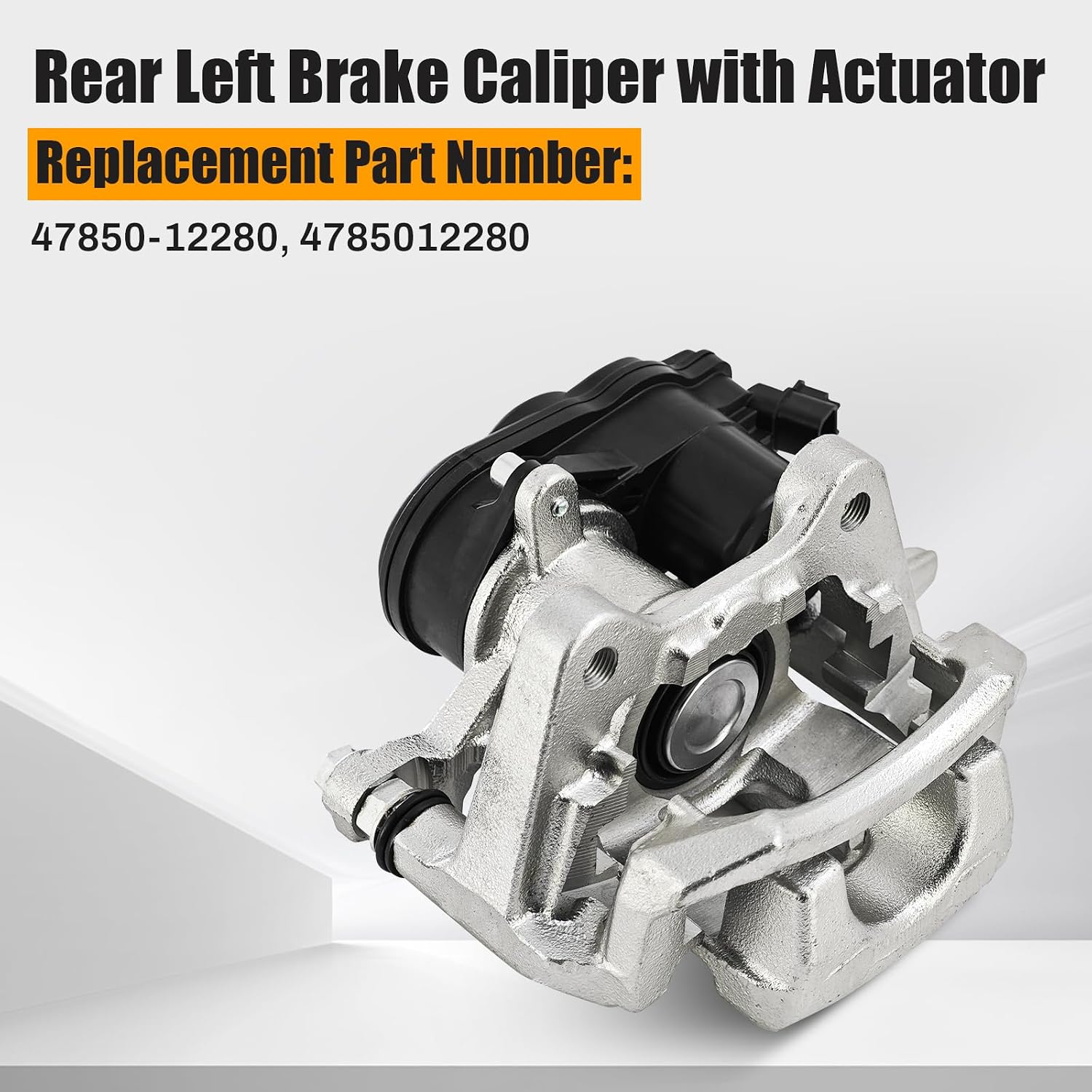 Rear Left Disc Brake Caliper Assembly with Actuator Compatible with Toyota Corolla Hatchback 2019-2025 FWD 2.0L, Replace# 47850-12280, 4785012280