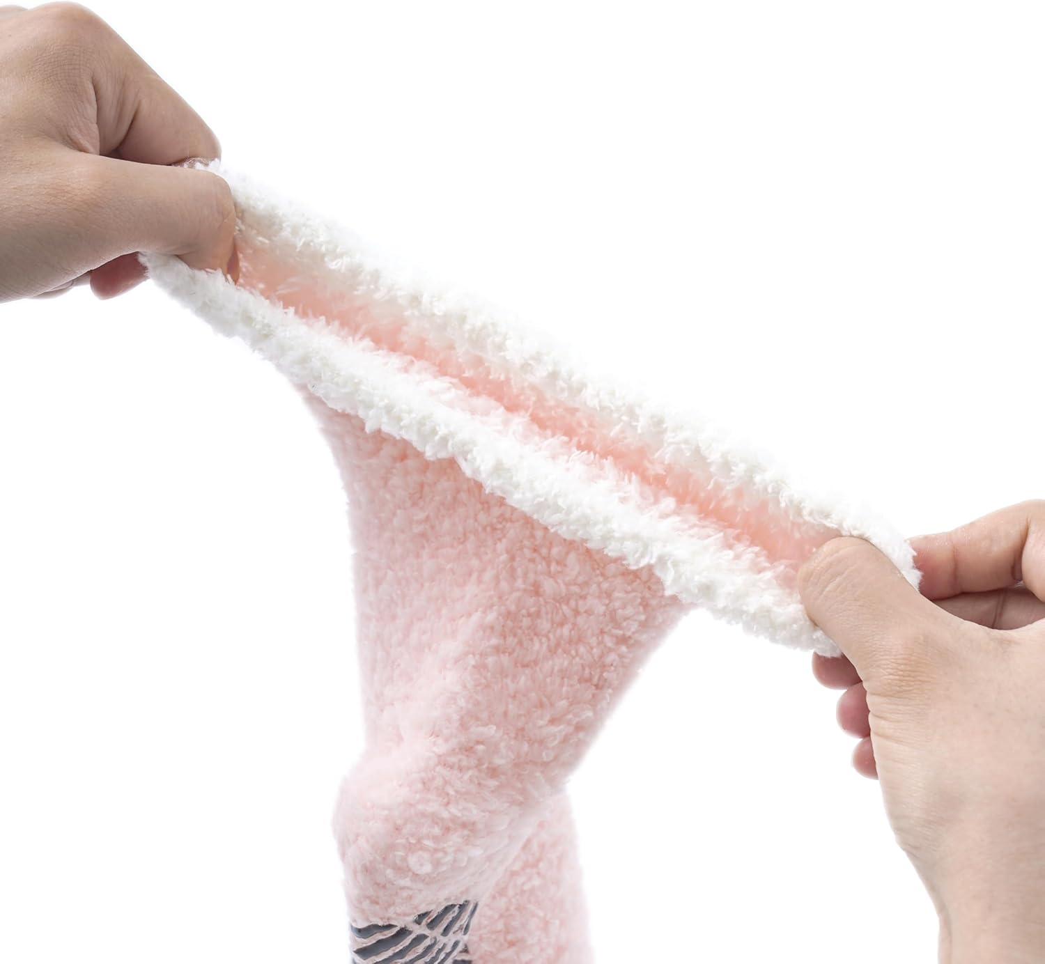 Fuzzy Grip Socks - Warm, Fluffy, Non-Slip, Thick Slipper Socks with Grippers - Image 3