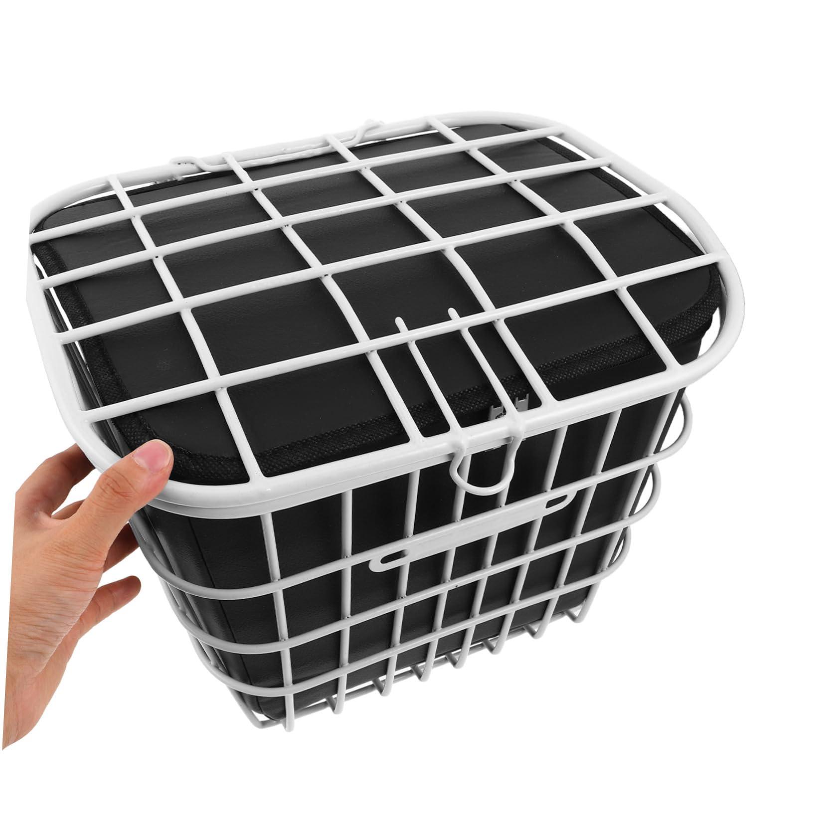 Sacoche de Panier Imperméable avec Cadre Métallique Capacité pour Électrique et Trottinette Doublure Antipuante pour Rangement Sécurisé