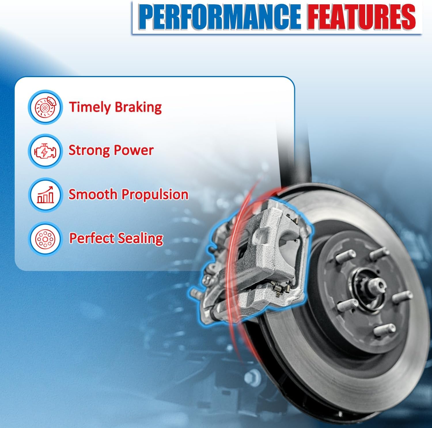 Brake Caliper Assembly with Bracket Compatible with 1999-2004 Ford F-250 Super Duty Ford F-350 Super Duty 2000-2005 Ford Excursion Disc Brake Caliper Front Pair 18B4790 18B4791
