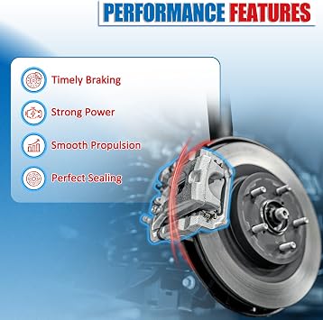 18B5045 18B5044 Disc Brake Caliper Assembly with Bracket Compatible with 2007-2008 Dodge Nitro, 2009-2010 Dodge Nitro w/o H.D. Brakes, 2011 Dodge Nitro 2pcs Front Driver & Passenger Side