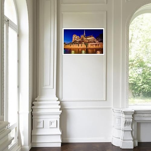 Miniatura 5 de Pósteres artísticos de pared de la catedral de Notre Dame impresiones en lienzo para sala de estar, dormitorio, decoración de oficina en casa, sin