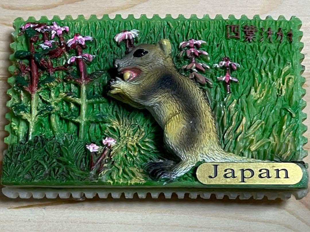 ご当地マグネット 日本アルプス 上高地 ヨツバシオガマ