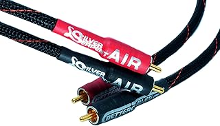 1.5 Feet Better Cables Silver Serpent AIR Audiophile RCA Audio Interconnect Cables - Stereo Pair (2 Cables) Flagship, High-End, High-Performance, Premium Hi-Fi Audio