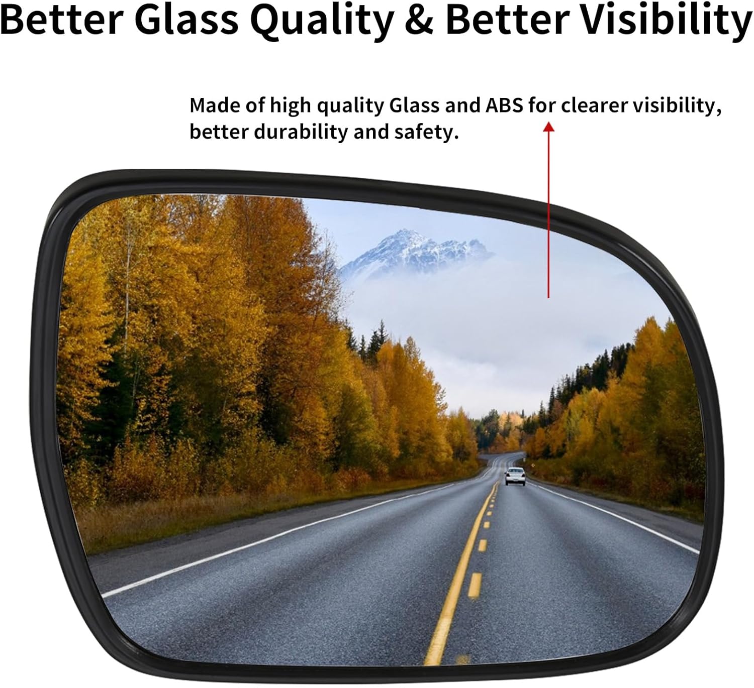 Driver Side and Passenger Side Mirror Replacement for Lexus RX330 2004-2006 RX350 2007-2009 RX400h 2006-2009 - Mirror Glass, Rear View Mirrors Glass with Power Heated