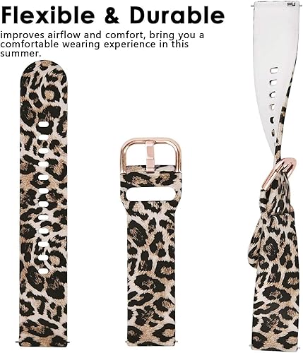 Miniatura 4 de Correa de reloj compatible con Forerunner 45, correas de repuesto de reloj de silicona con patrón impreso para mujeres y hombres