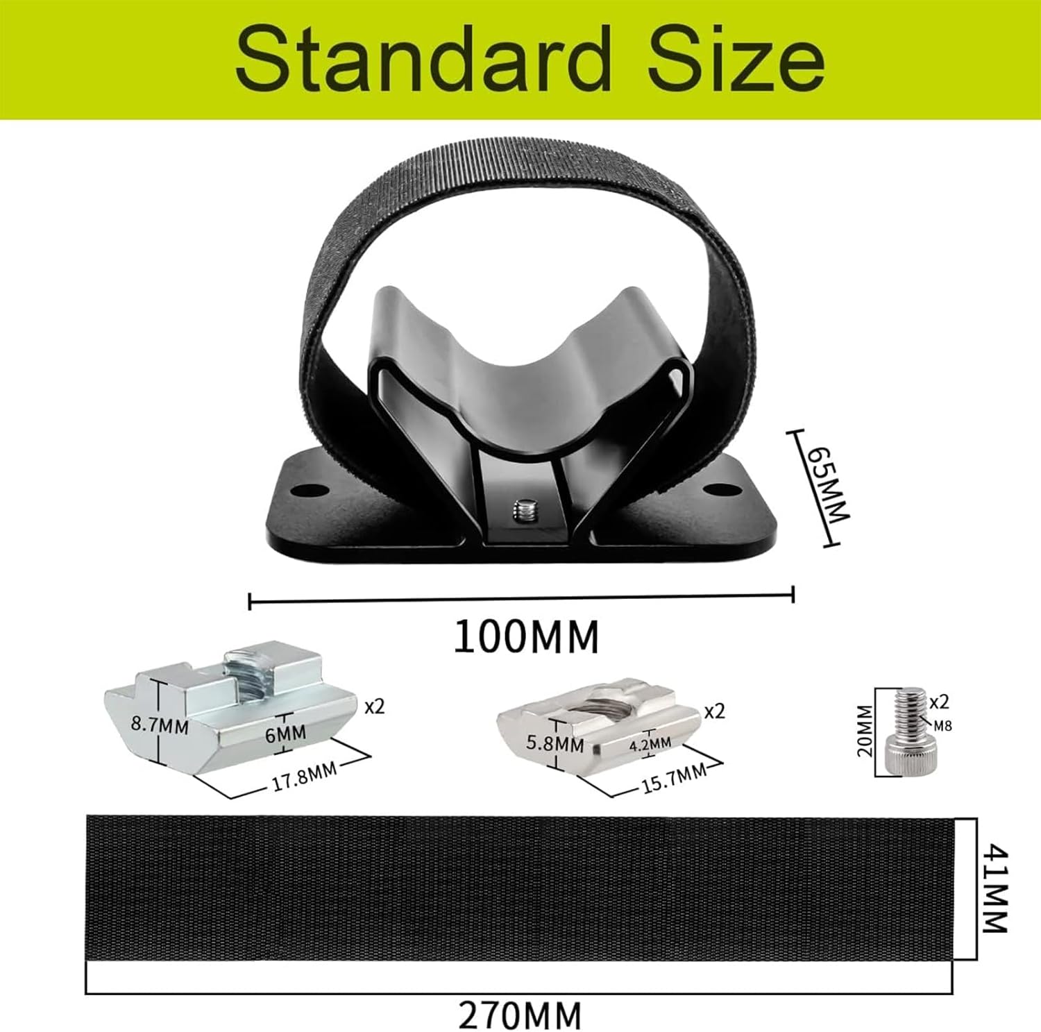 Bicycle Quick Release Fork Mount Block, Thru Axle Carrier Front Fork Block Car Roof Rack, Support Bike Stand Holder