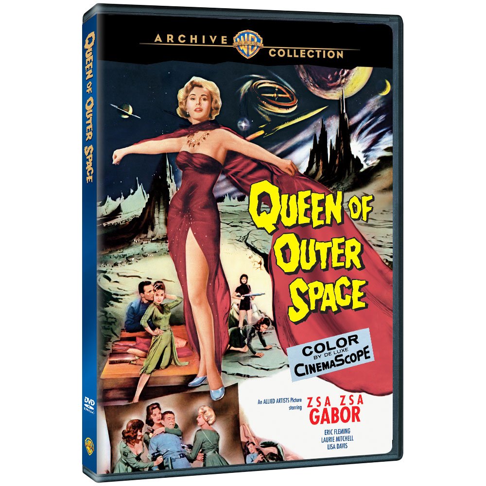 Queen of Outer Space Película en DVD del Reino Unido para Tu Próxima Noche de Cine Retro