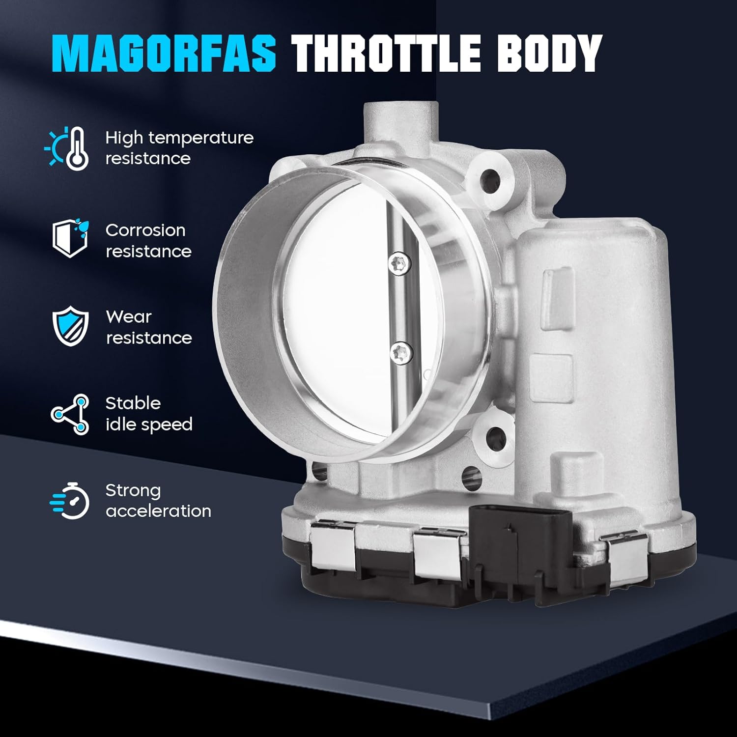 Throttle Body Compatible with Chrysler 200 2012-2017 3.6L, 300 2011-19, for Dodge Challenger Charger Durango 11-19, Journey 11-2018, for Jeep Cherokee 3.2L 2014-19, for Ram 1500 2013-18 for 0280750570