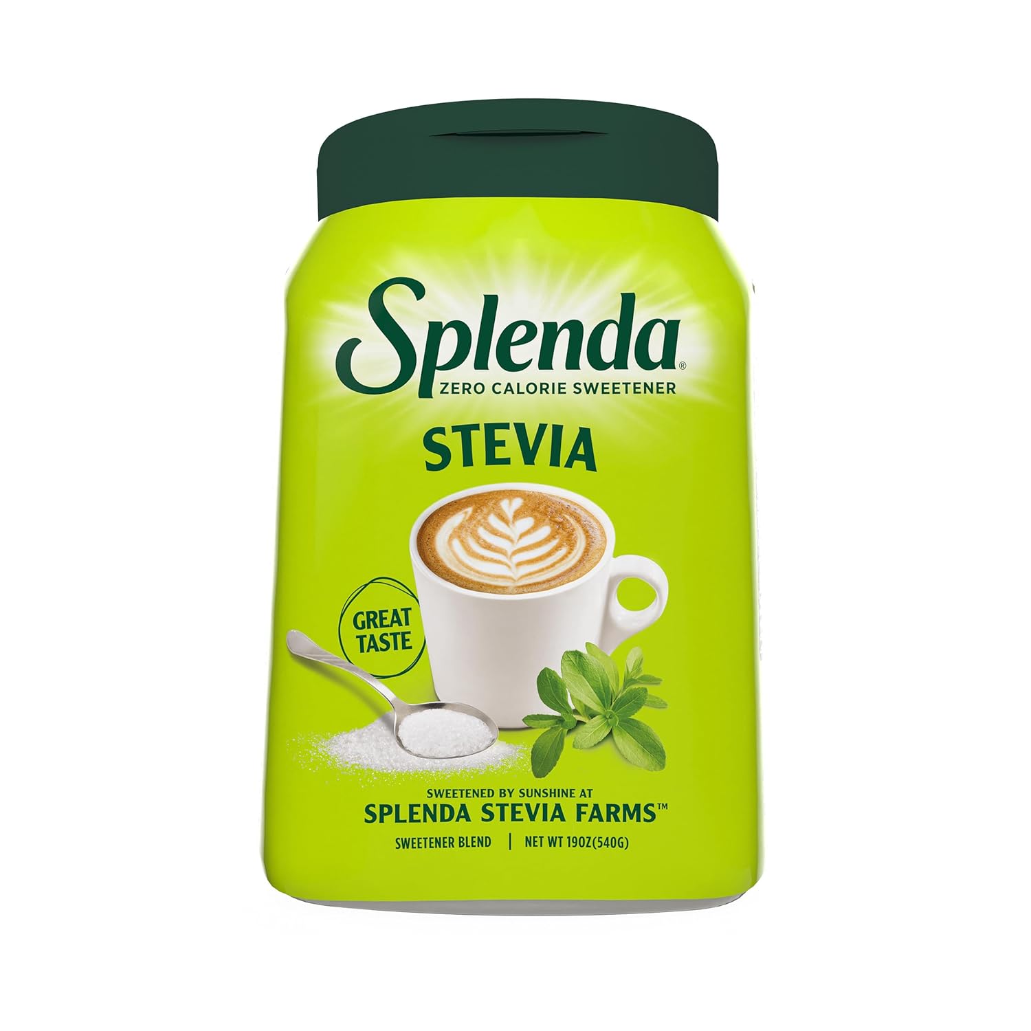 SPLENDA Stevia Zero Calorie Sweetener,Plant Based Sugar Substitute Granulated Powder,19 oz Jar,(Pack of 2) image 3