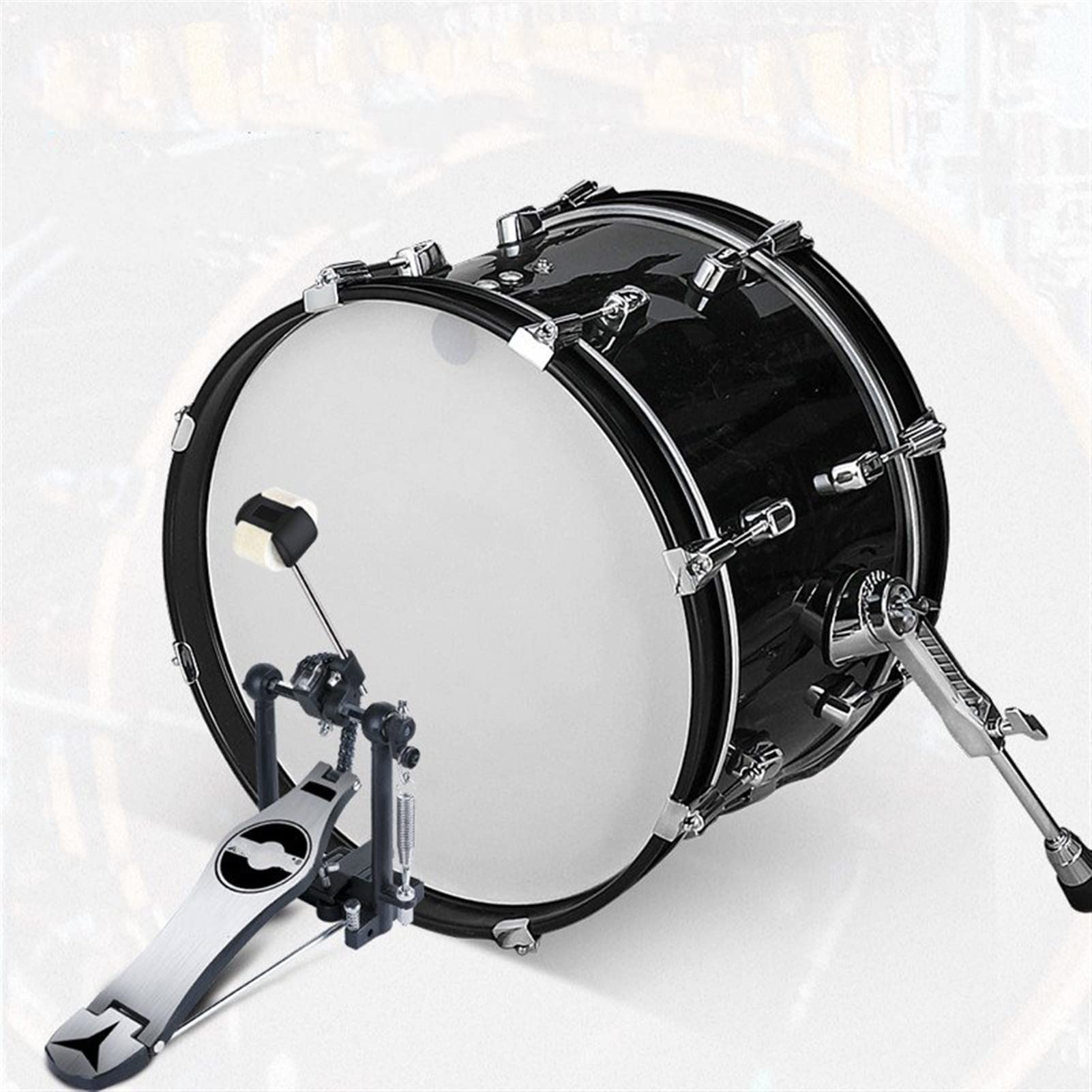 strumento a batteria elettronica Tamburo Elettronico Per Tamburo Per Adulti Tamburi Per Percussioni (nero) Pelle Mesh 5 Borsetta 4 Wipe