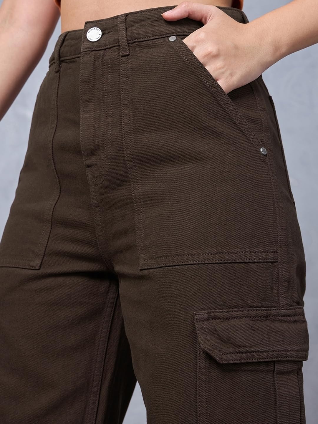 Bewakoof Jeans de corte recto 100 % algodón para mujer, pantalones para mujer, pantalones de mezclilla clásicos, uso diario, ropa de calle, ligeros y flexibles, pantalones rectos para mujer