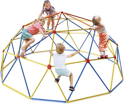 Baotree 10FT Climbing Dome, Outdoor Jungle Gym for Kids- Supports 1000LBS-Anti-Rust Metal Outdoor Play Structure ASTM Approved, Easy Assembly