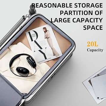 Electric Suitcase - 20L Smart Rideable Suitcase for Adults, Load 264 LBs, Electric Luggage Scooter Mileage 8-12 KM