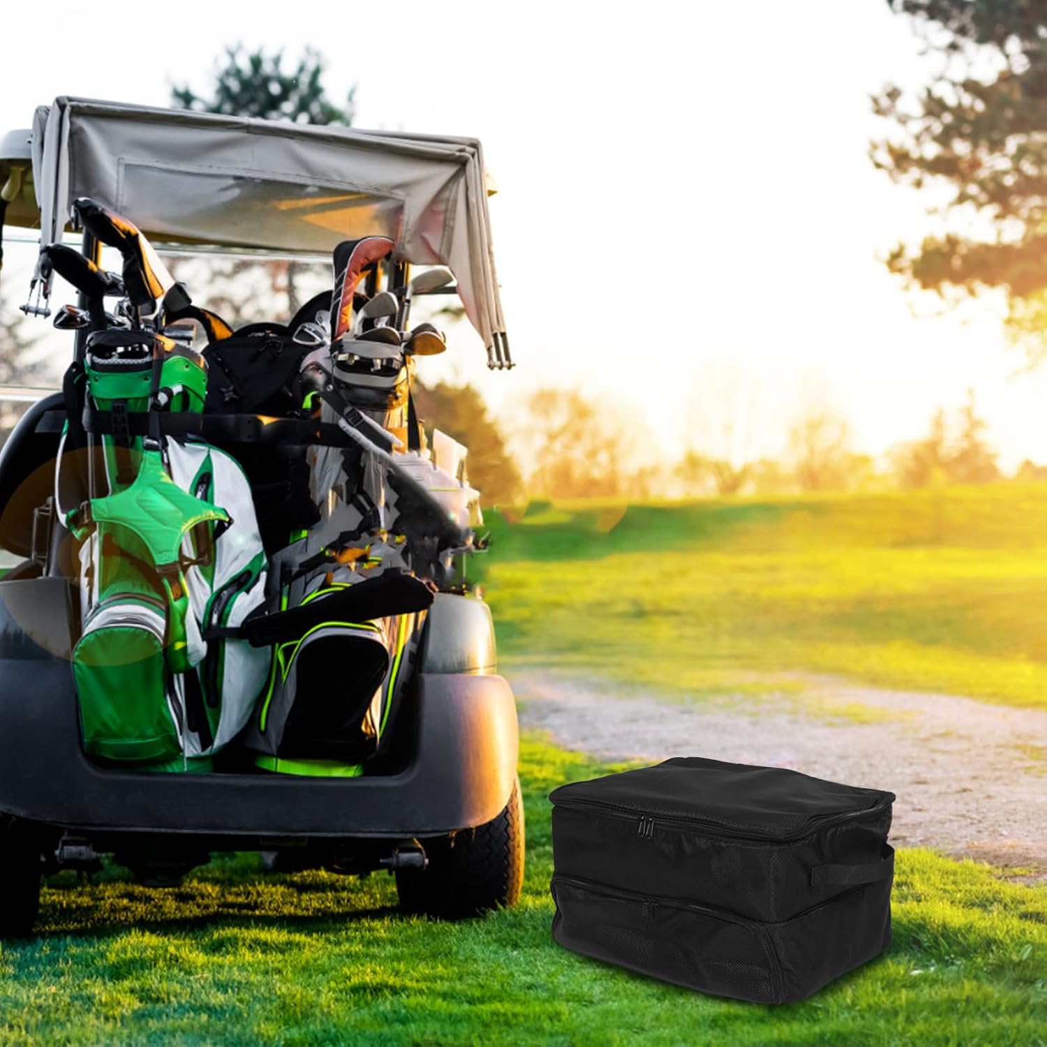 VICASKY Large Capacity Golf Trunk Organizer Versatile Storage for Golf Equipment Bags and Accessories Design for Car Outdoor Use