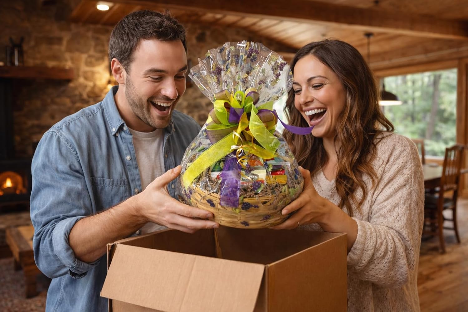 Handcrafted Gift Basket with Chocolates, Cookies, Snacks & Candy. Perfect for Birthdays, Sympathy, Holidays, Clients & Thank You Gifts (Upgrade: $84.99, Designers Choice)