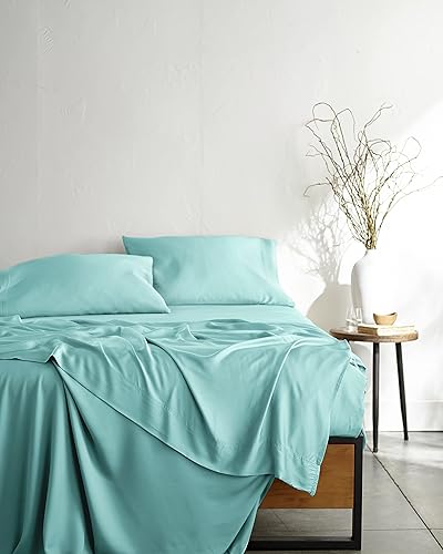 Bamboo is Better Bed Sheets, King Size  Luxury 100% Viscose Made from Bamboo Bedding Set  4 Piece Fitted Sheet Set  Bamboo Viscose Sateen Cooling