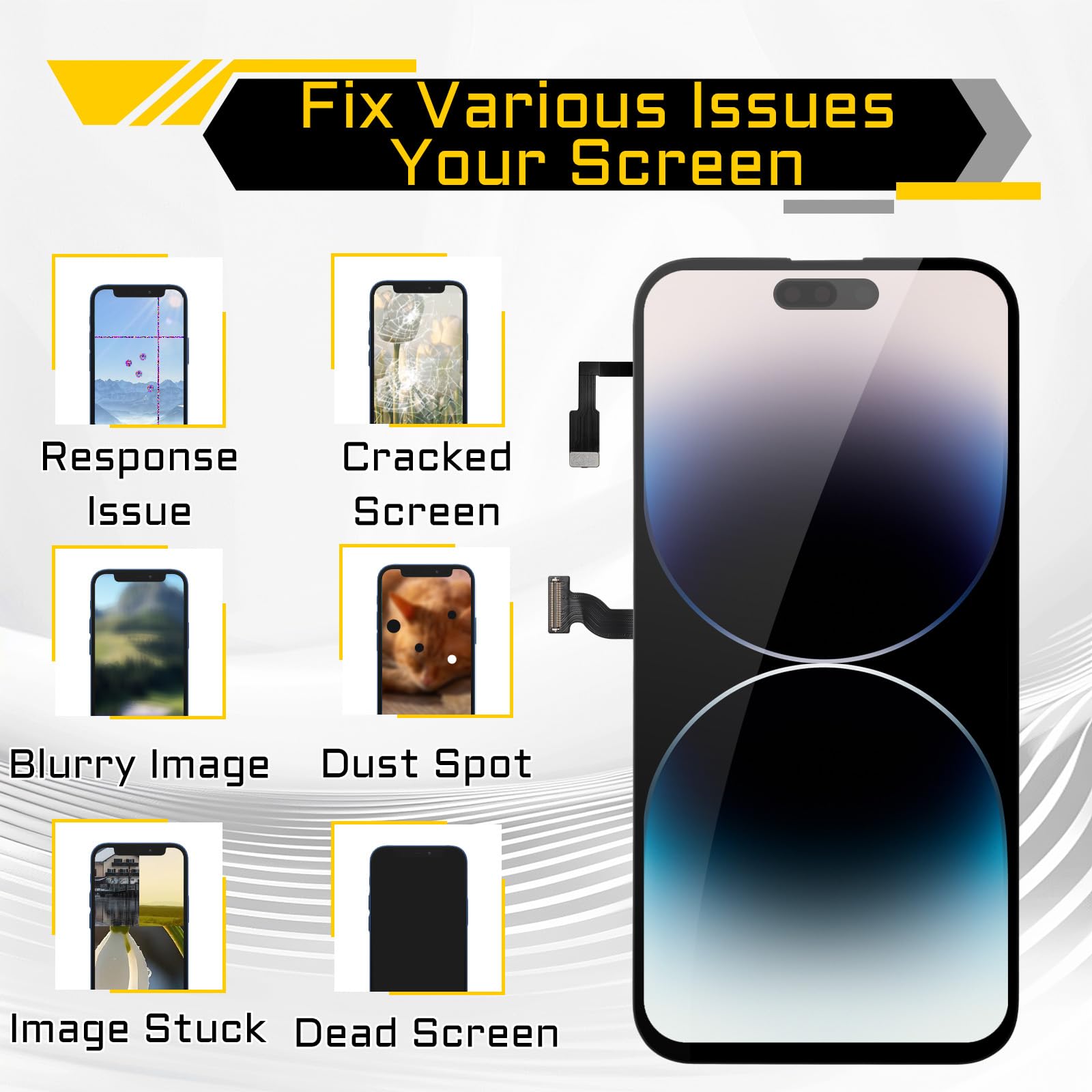 Amazon.com: DGSCSMY Screen Replacement for iPhone 14 Pro Max 6.7