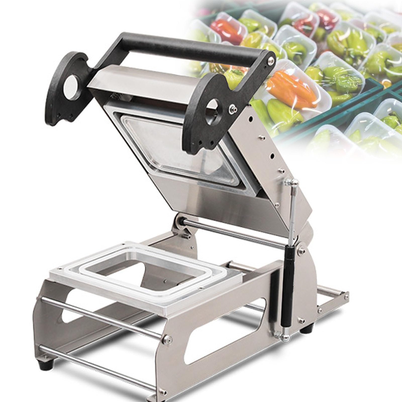 Termosigillatrice manuale per vaschette alimentari in acciaio 20*14