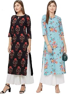 womenx27s-multicolor-printed-straight-kurta-pack-of-02pista-kurta-amp-gul-black