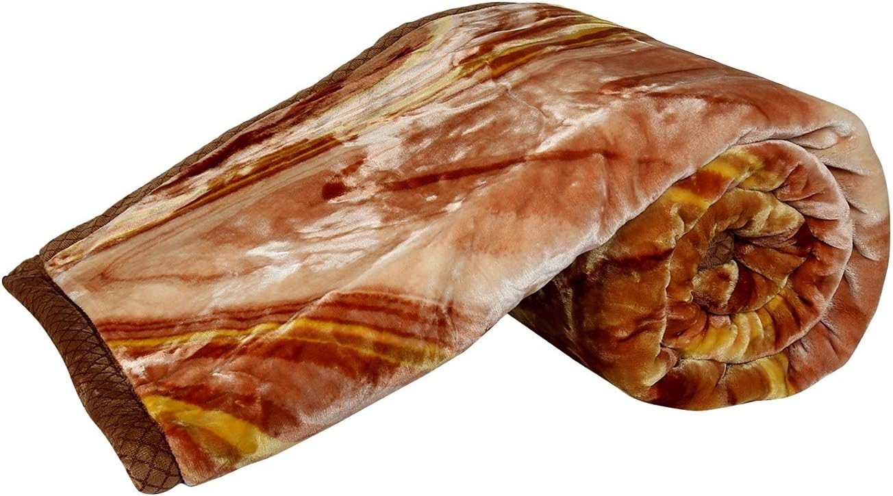 Acmura Polyester 650 TC Blanket (Brown_Double)