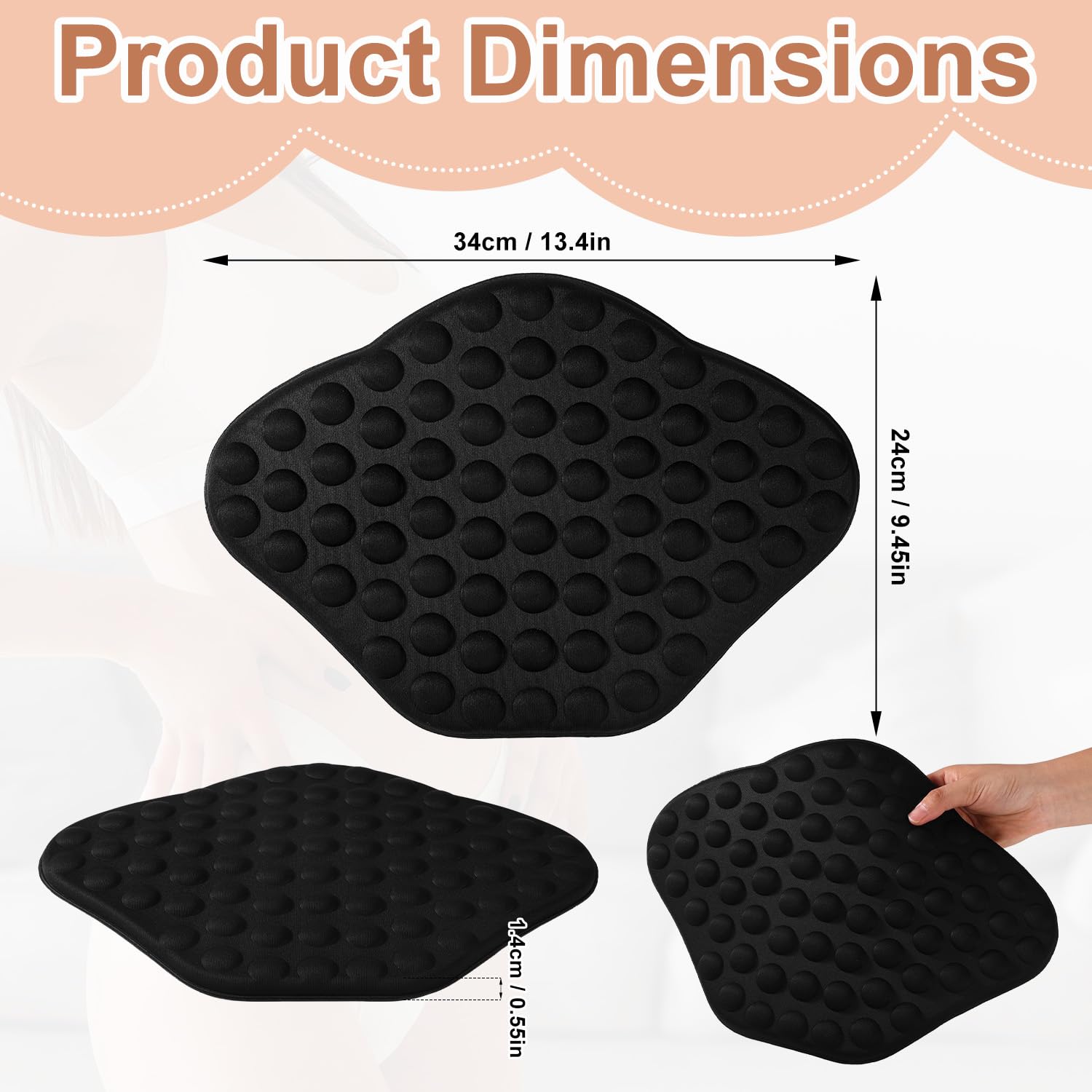 Lyreh 2uds Tabla de Compresión Abdominal de Espuma Lipo, Tabla Espuma Lipo Esponjosa para Liposucción Postoperatoria Relleno Cintura Antiflacidez La Piel (Negro)