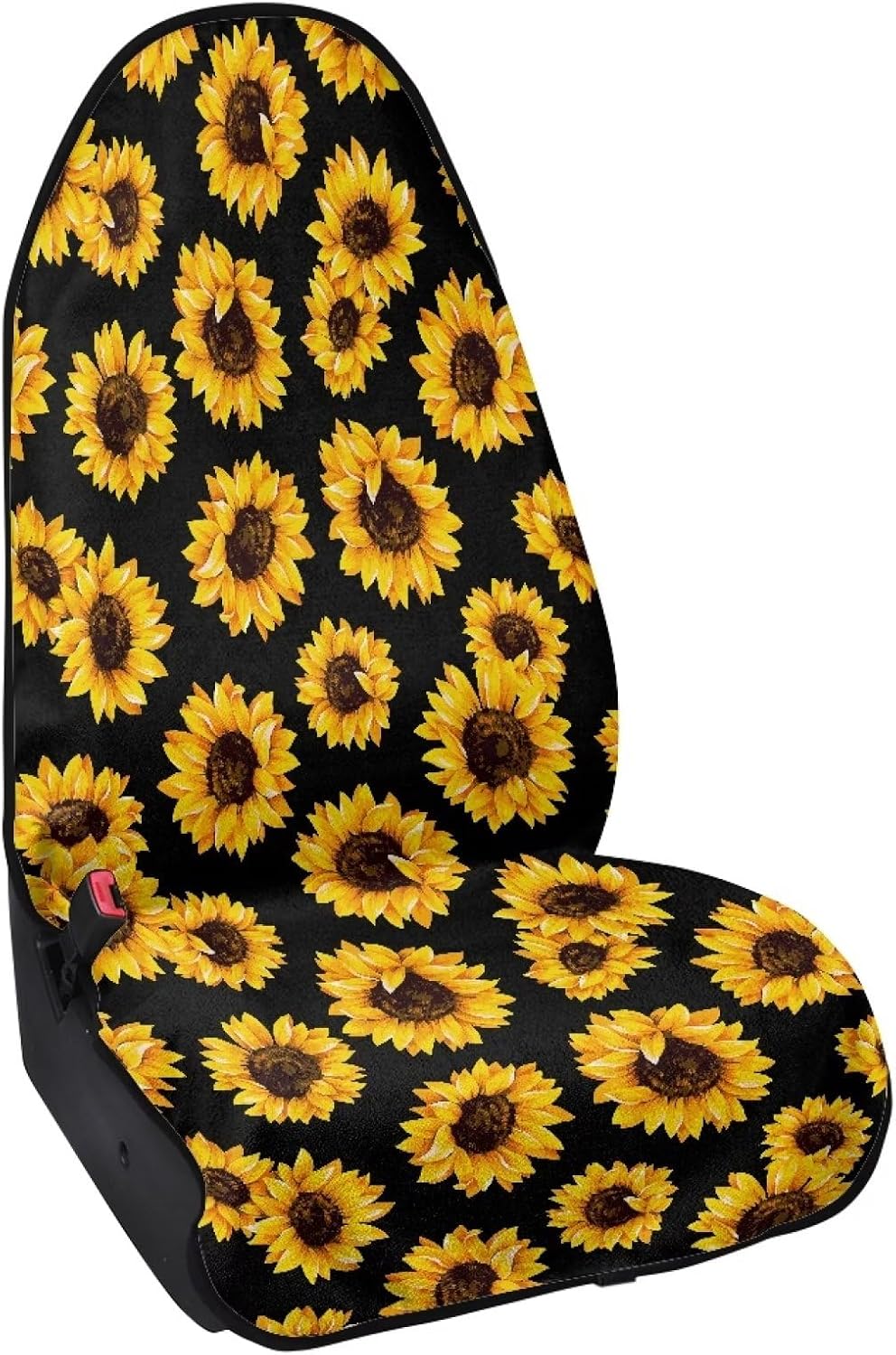 Sunflowers Auto Seat Cover Waterproof Front and Rear Seat Protector Sport Car Seat Accessories for Athletes Swimming Hiking Boxing Workout, Easy to Install