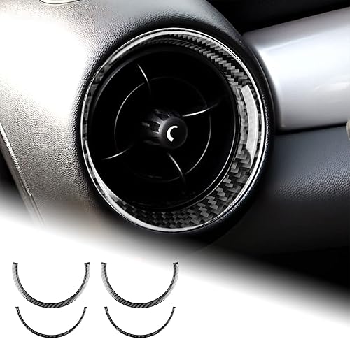 AIRSPEED Adhesivo para salida de aire lateral de automóvil Mini R55 R56 R57, cubierta de fibra de carbono, cubierta interior para Mini R56 Cooper