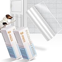 Vista 1 de Protector de arañazos de puerta de 400 x 8.3 pulgadas, cinta disuasoria antiarañazos, almohadilla ultra duradera para gatos y perros, protector