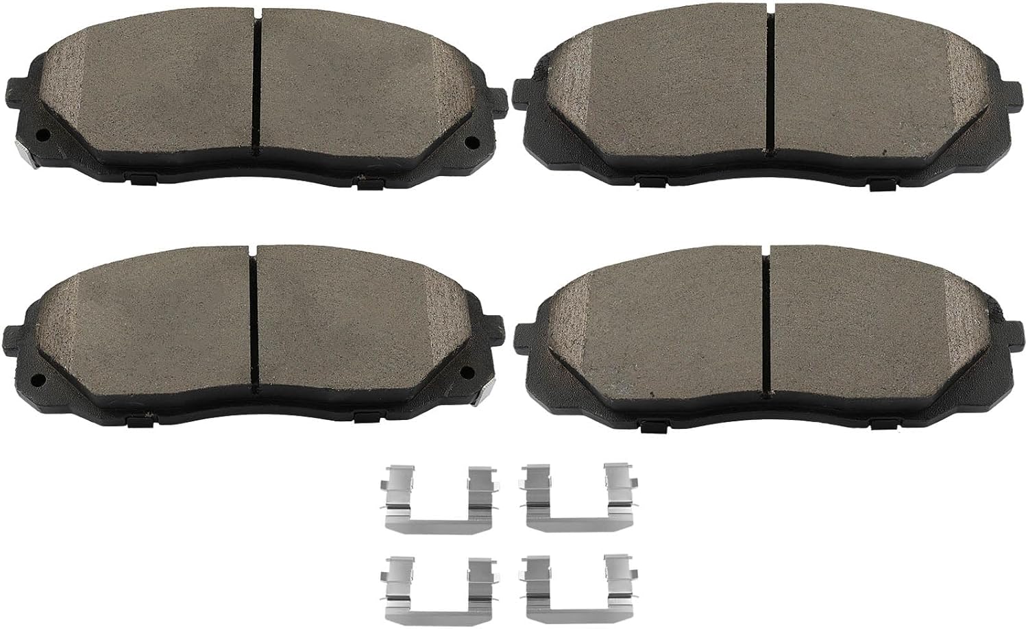 SCITOO D1814 Front Ceramic Brake Pads Sets w/Hardware Replacement For Kia For Sedona 2015-2020