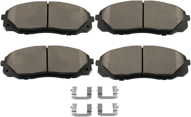 Pastilhas de freio dianteiras cerâmicas SCITOO D1814-9048 para Kia Sedona – Jogo com 4 unidades