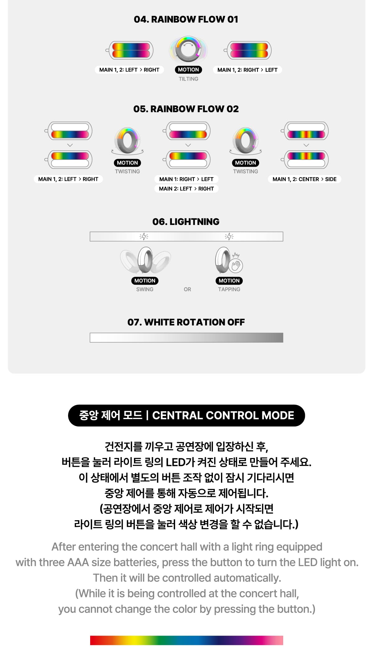 itzy Lichtring Ver.2 mit Tracking versiegeltem Fanlight Lightstick