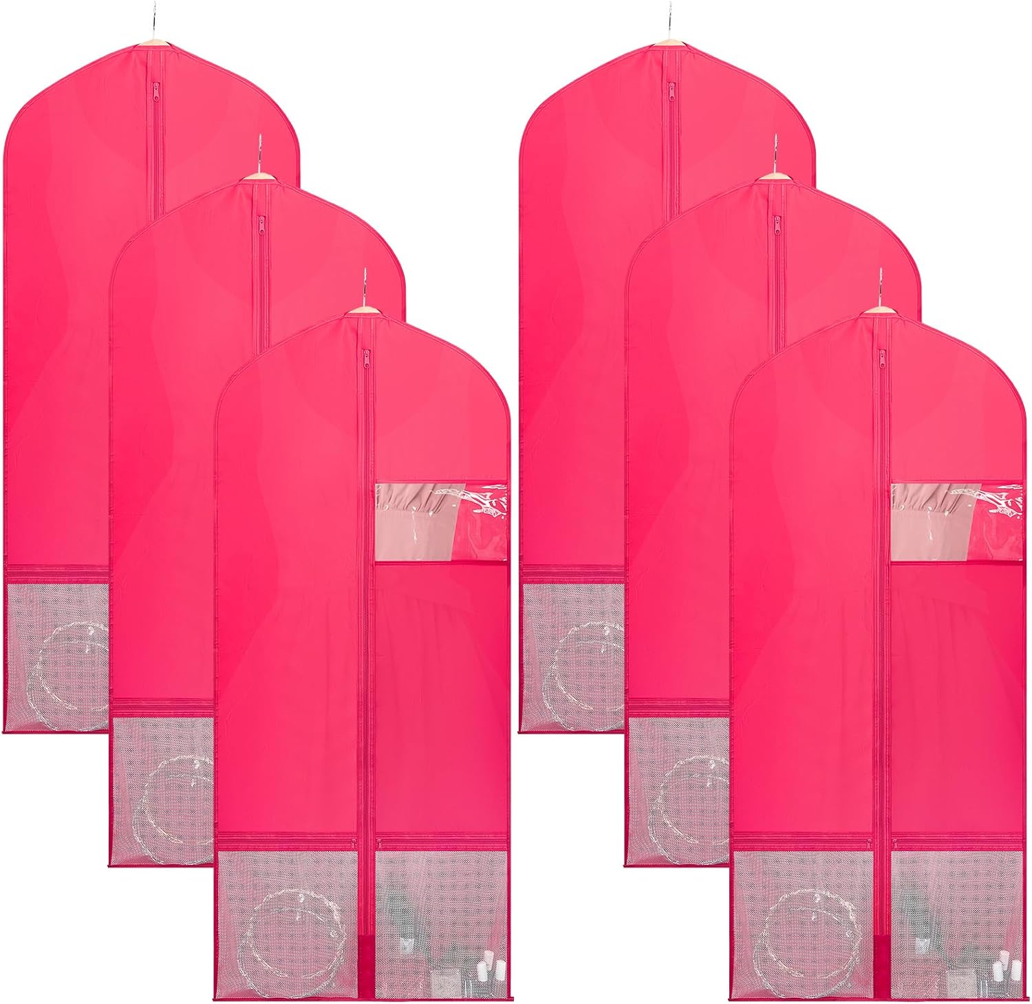 Paterr 6 Pcs Garment Bags Dance Costume Bags 51" Garment