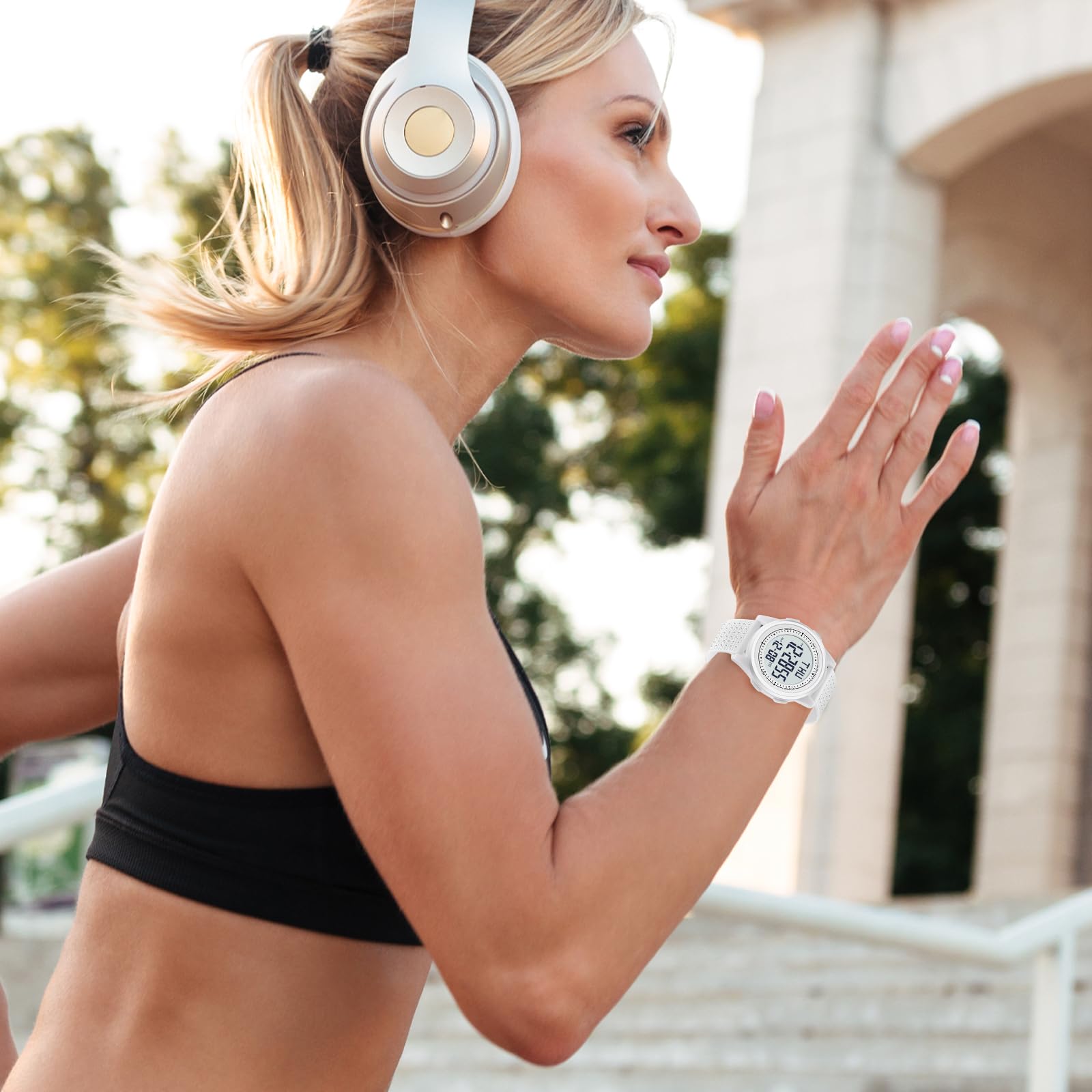 NN BEN NEVIS Watch for Men, Digital Watch with Stopwatch/Countdown/Alarm/Dual Time/Calender, Ultra-Thin Minimalist Fashion Simple Men's Wrist Watch, Gifts for Mens Womens