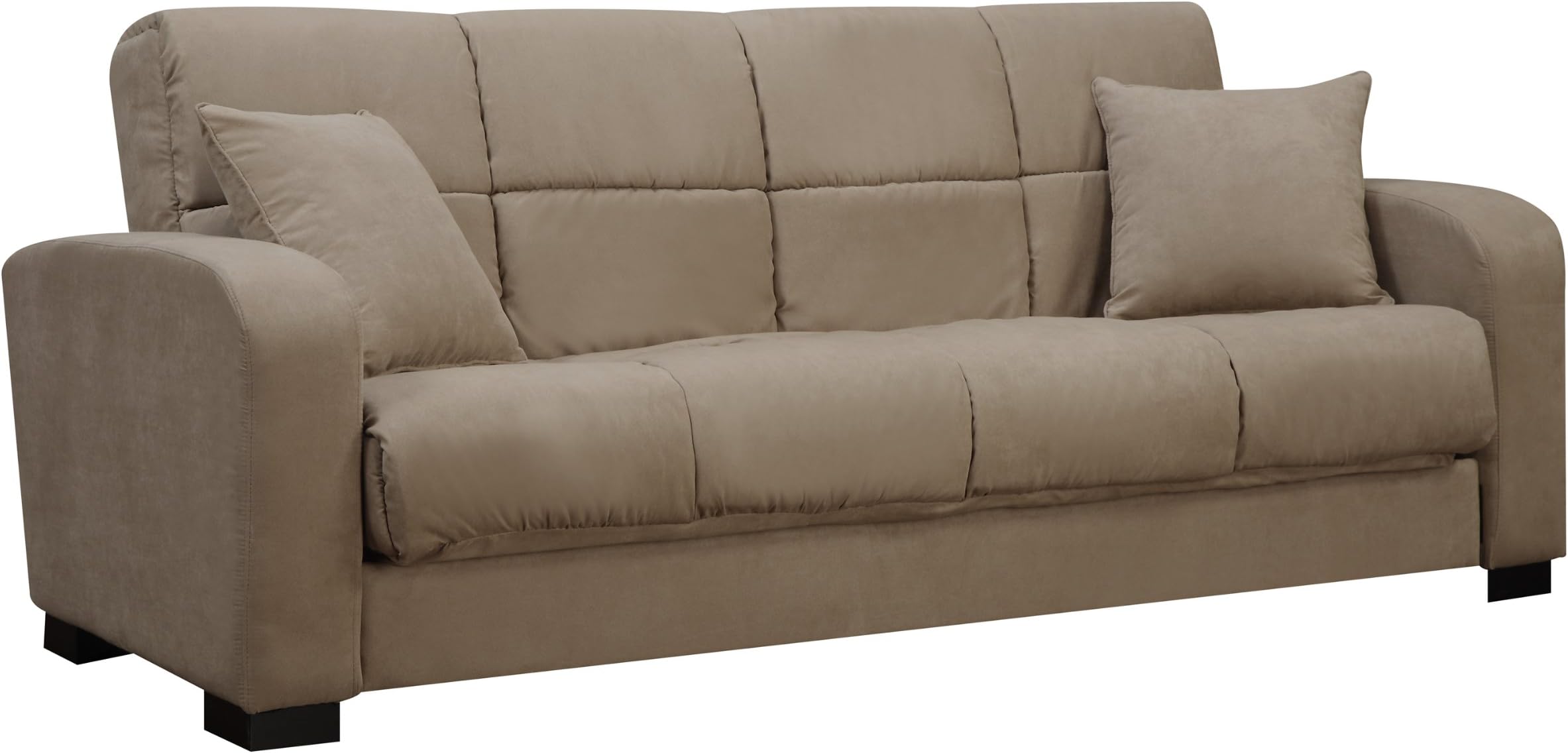 Handy Living Damen Microfiber Convert-a-Couch, Mocha