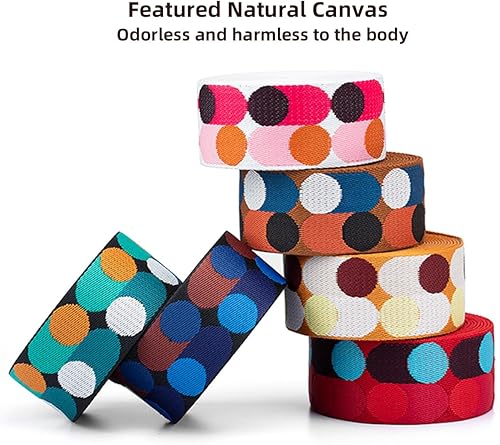 Miniatura 5 de WUTA Correa ancha para el hombro, correa de repuesto para bolso, correa de lona de algodón de 16.4 ft, para bricolaje, manualidades, mochila,