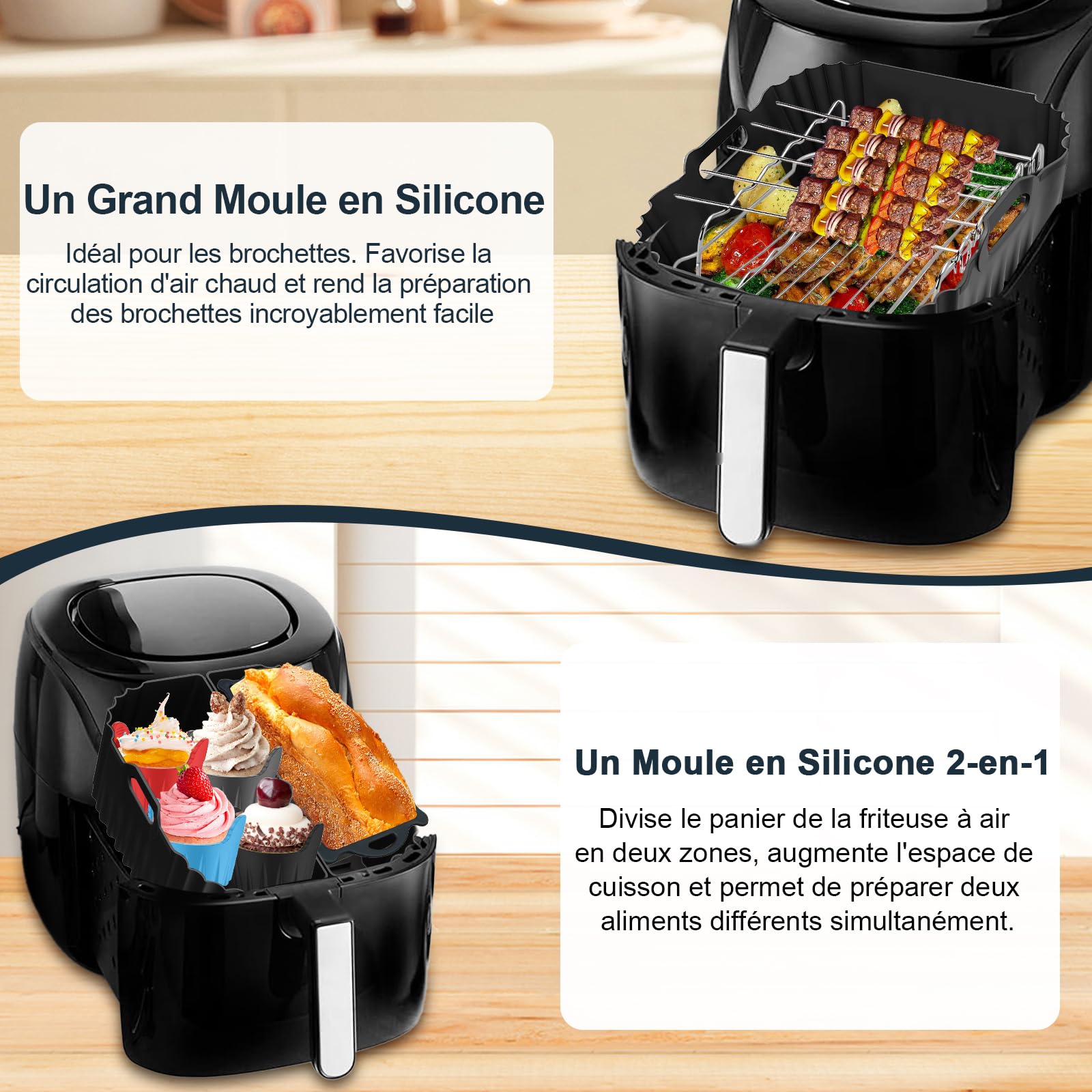 Accessoires Air Fryer pour Russell Hobbs XXL 8L/8,3L, 21 Pièces