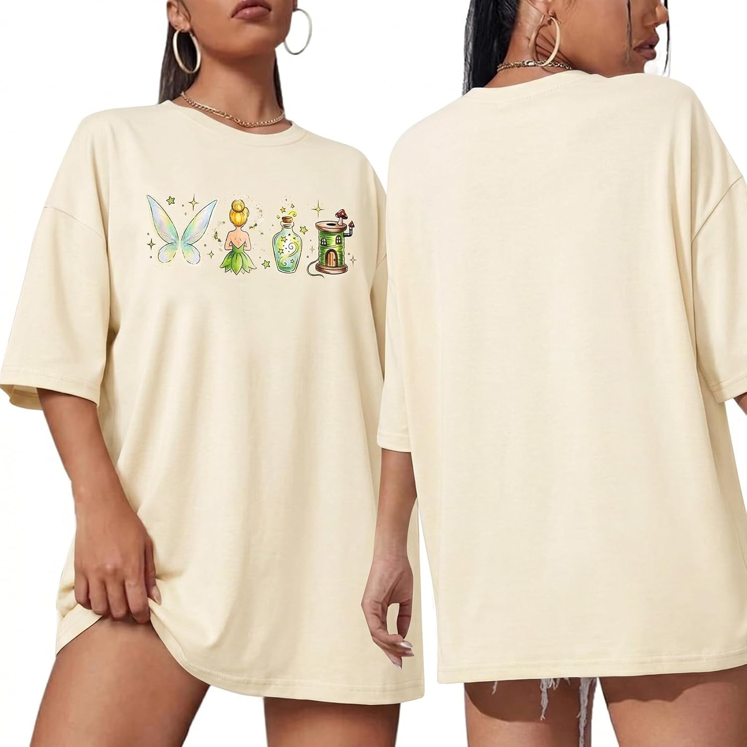 Magic Kingdom Shirts for Women The Princess and The Frog Shirt Flower Tea Cake Honey Tees Graphic Short Sleeve Tops