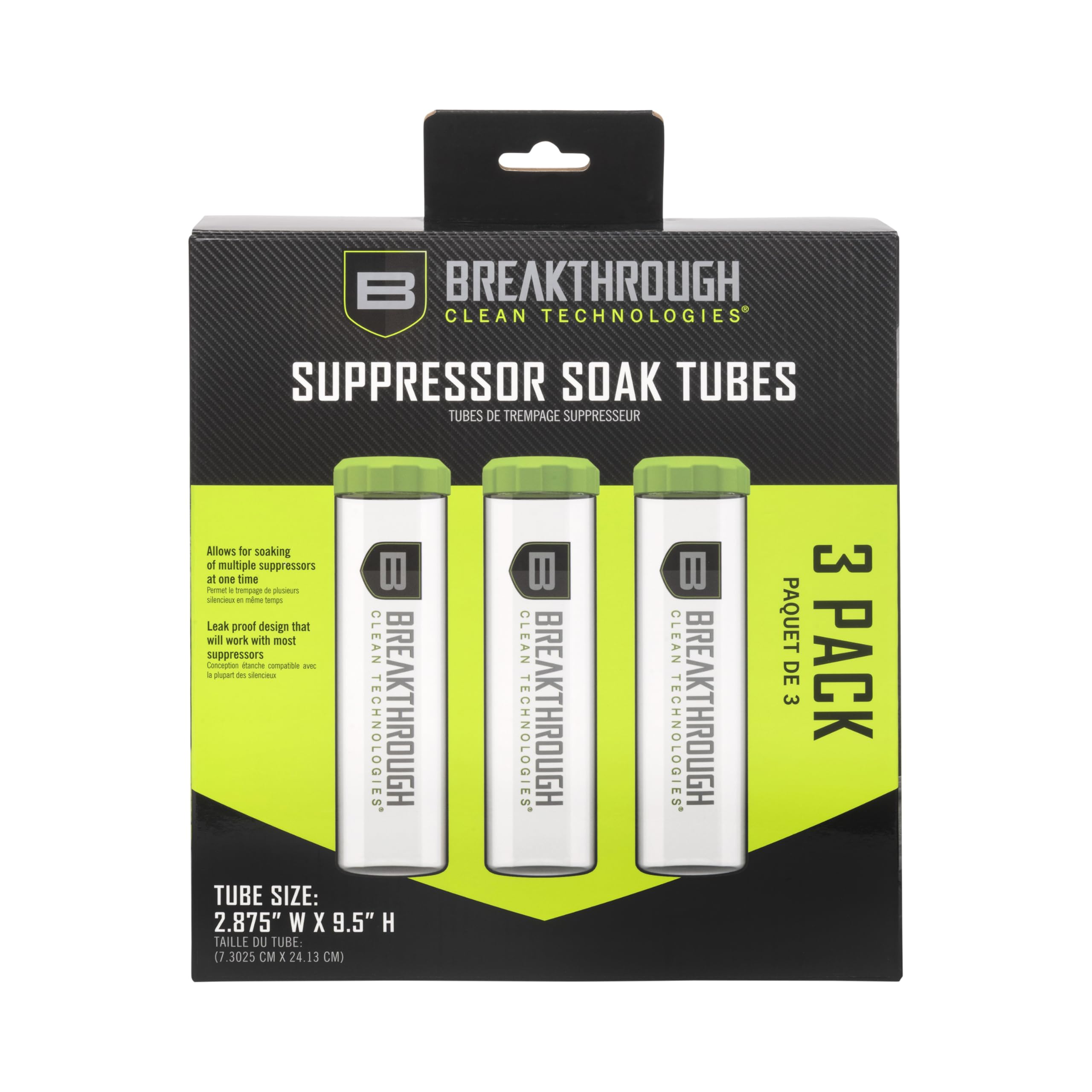 Breakthrough Clean Technologies Entstörer-Reinigungsröhren, 3er-Pack
