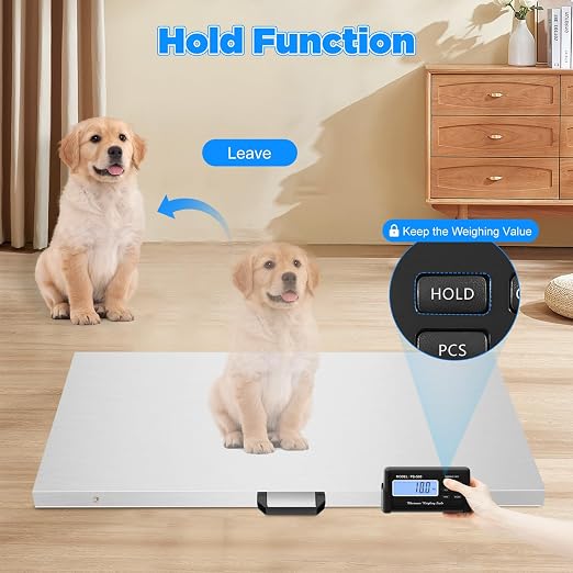 Báscula digital para animales grande 40x20 pulgadas 1100 lbs miniatura 8