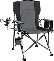 Thallike Fishing Chair with 360° Adjustable Rod Holder - Heavy Duty 350lb Folding Chair for Ice Fishing, Camping, Beach, Lawn