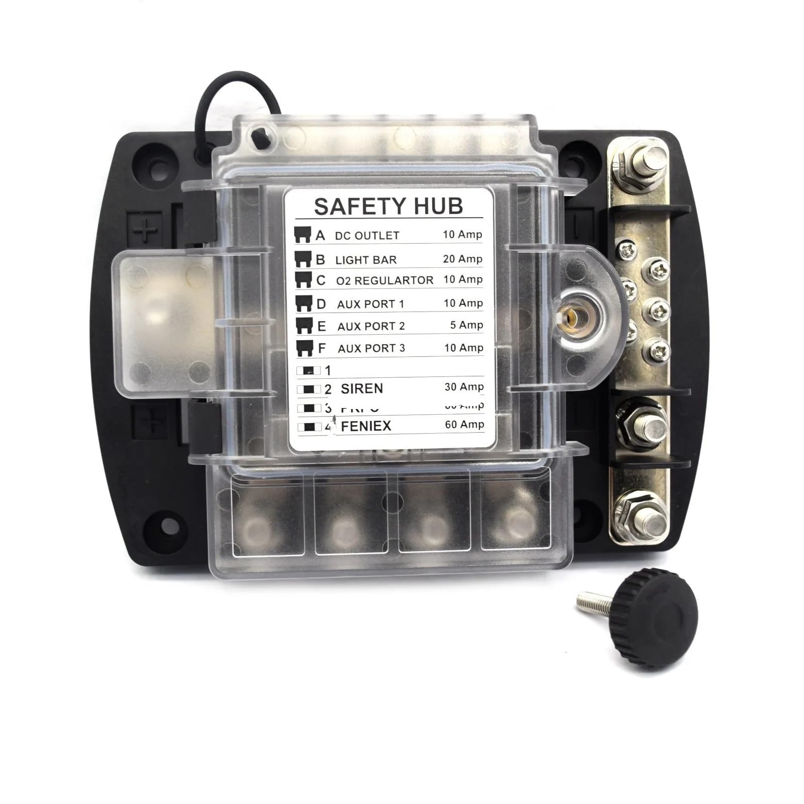YMUGUEGH Multifunction Blade Fuse Box ATC ATO blade fuse box base Waterproof For Marine