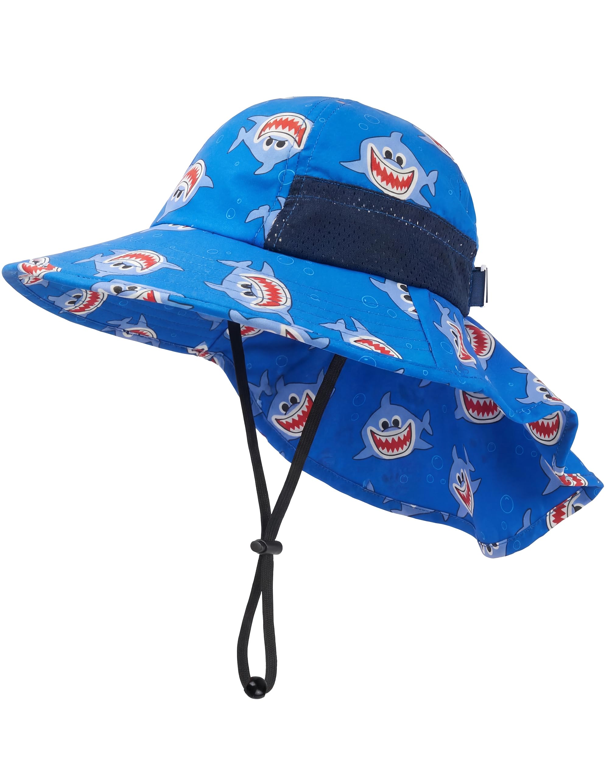 Toddler Baby Sun Hat Kids Summer Beach Essentials Adjustable Beach Hats with Bucket Wide Brim for Boys Girls Age 0-14 Years