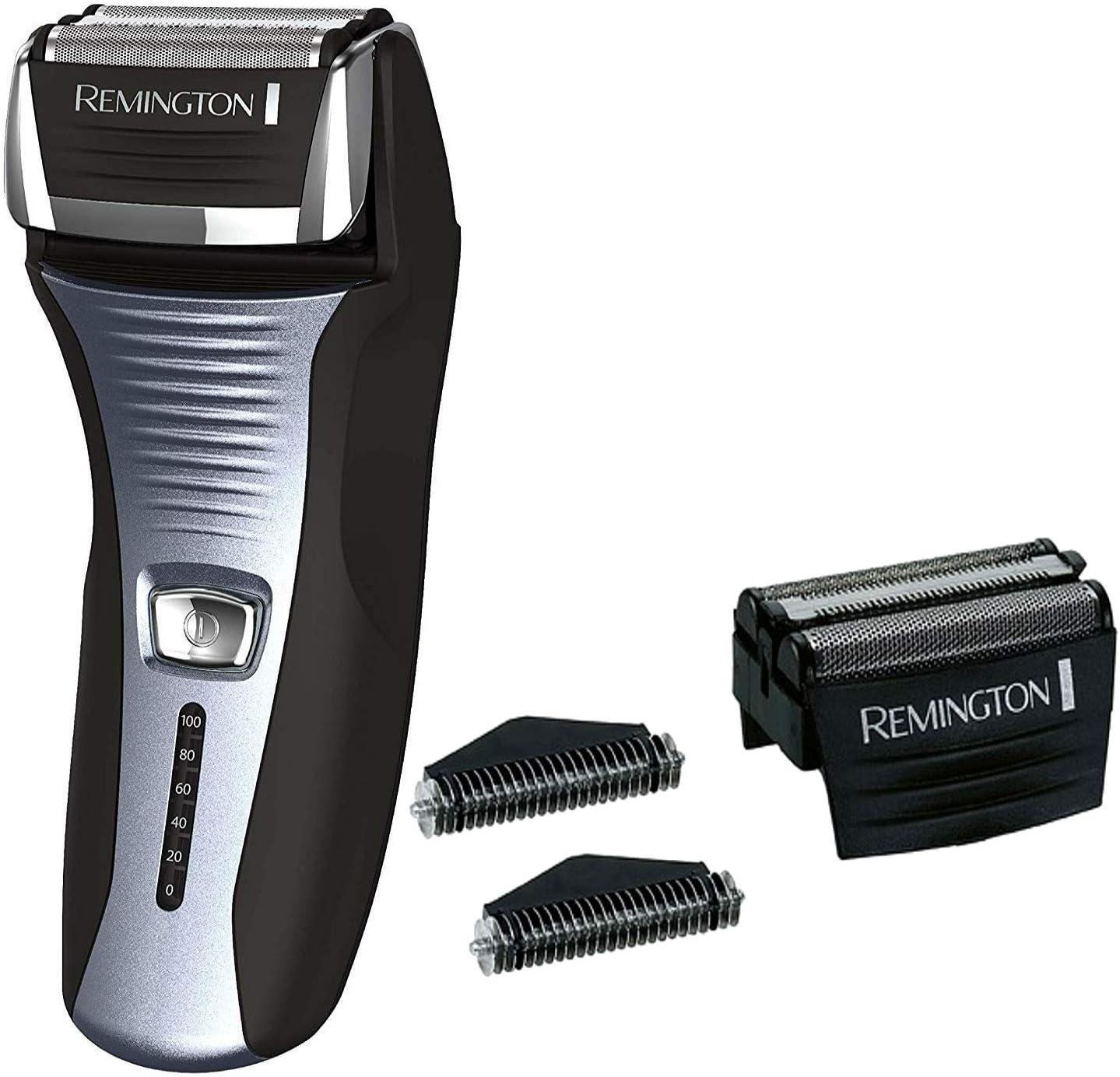 Remington F5-5800, Power Series Inercept Cutting Foil Razor/Men's Shaver with SPF-300 Screens & Cutters, Pivot & Flex Technology, and Stainless Steel Blades - Bundle, Black