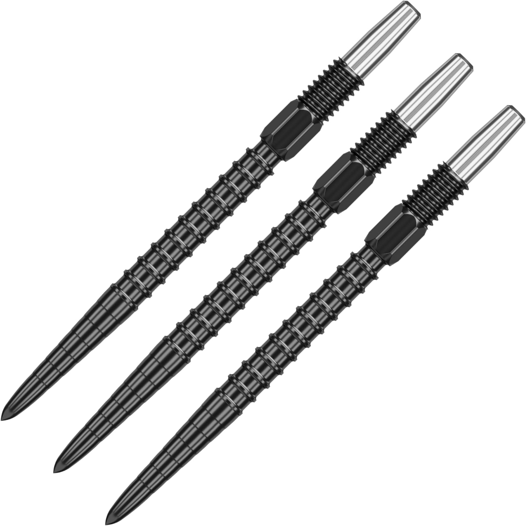 TARGET Darts Swiss Point Dart Points, Chrono (3 Pack Set of Tips) 26MM/30MM/35MM/40MM – Gold/Silver/Black | Change Dart Points, Swiss Storm Points, Professional Darts Accessories