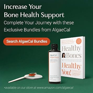 ALGAECAL Bone Builder Pack, Calcium + Strontium for Bone Density, 1 Month