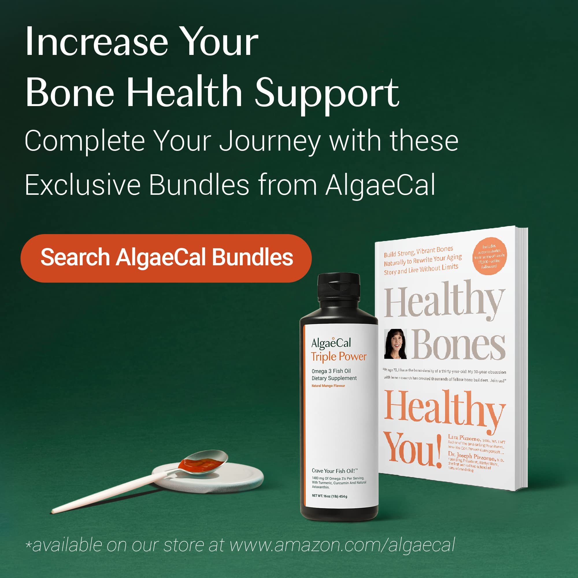 ALGAECAL Bone Builder Pack, Calcium + Strontium for Bone Density, 1 Month — Amazon image 5
