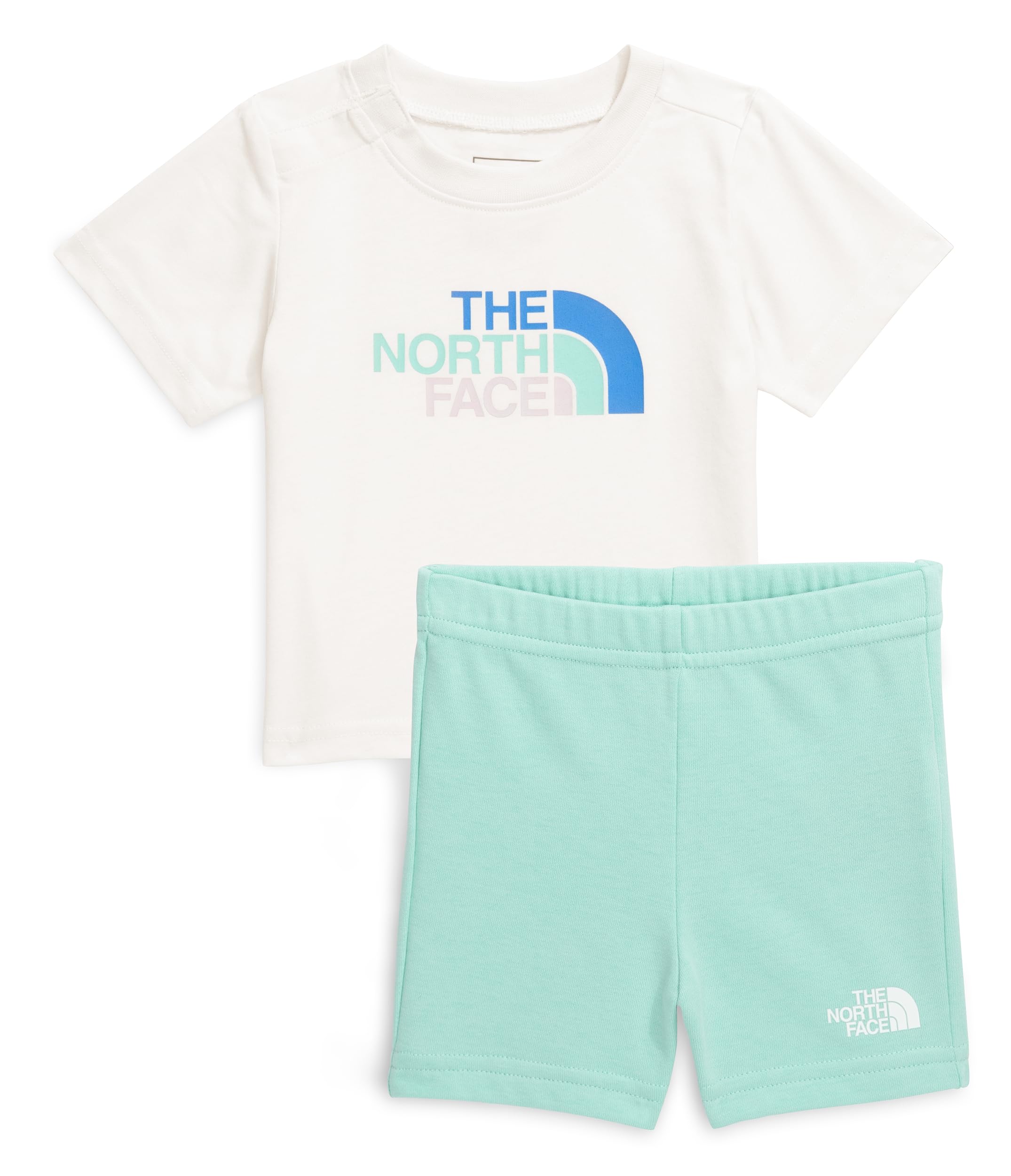 The North Face Babies Cotton Summer Set, White Dune/Bright Foam, 6 Months