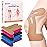 IEADEN Precut Kinesiology Tape for Knees, 20 Pcs - Knee Support & Stability, Knee Pain Relief Athletic Tape - Waterproof & Elastic, Breathable Hypoallergenic Latex-Free Tape, Beige