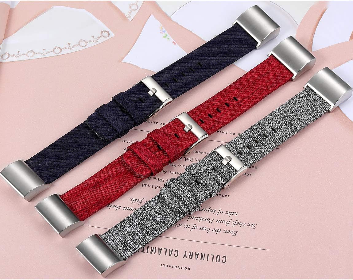 Maledan Compatible with Charge 2 Bands for Women Men, Small, Charcoal